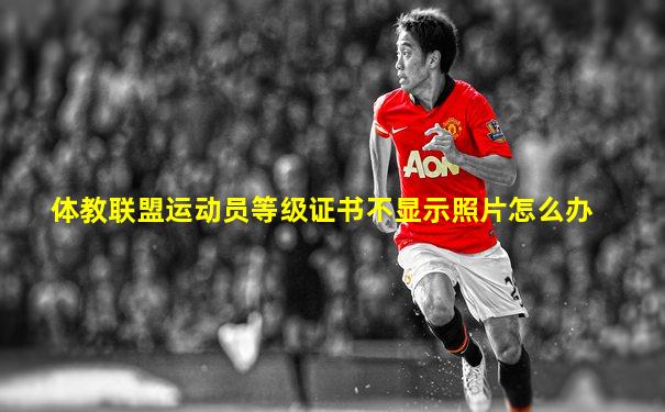 体教联盟运动员等级证书不显示照片怎么办